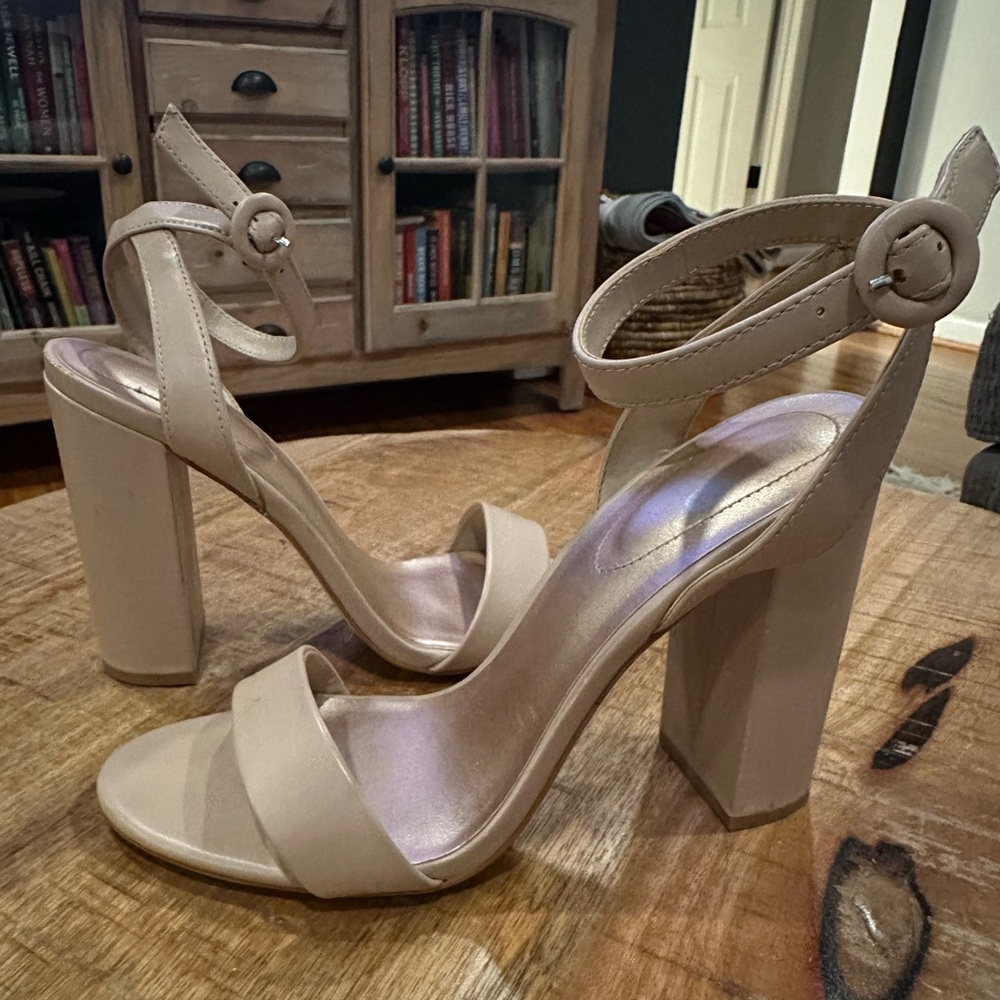 Mix No. 6 Nude Block Heel Sandals